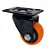 Rodizio 210 Giratório Com Base Pvc Laranja Ajax - Imagem 1