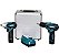 PARAFUSADEIRA BATERIA 12V DK1462     KIT MAKITA - Imagem 1