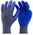Luva algodao/latex azul/cinza g ca 32035 super safety - Imagem 1