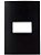 Placa 4X2 Preta Clean Ebony - Imagem 1