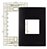 Placa 4x2 preta 2 postos clean ebony - Imagem 1