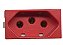 Modulo tomada 2p t 20a vermelho clean - Imagem 1