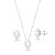 Conjunto Pedra Oval Cravejado de Prata 925 - Imagem 1