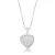 Colar Coração Cravejado em Prata 925 - Imagem 1