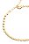 Pulseira Diamantada Grossa com Banho em Ouro - Imagem 3
