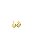 Brinco Gota Oca PP com Banho em Ouro 18k - Imagem 1