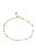 Pulseira Coração de Perólas Shell com Banho em Ouro 18k - Imagem 1