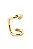 Piercing Fake Duas Garras Lisas com Banho em Ouro 18k - Imagem 1