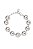 Pulseira Bolas com Banho em Ródio Branco - Imagem 1