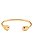 Bracelete Detalhe Organic Liso com Banho em Ouro 18k - Imagem 1