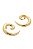 Brinco Aspiral com Banho em Ouro 18k - Imagem 1