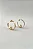 ARGOLA CHAPA PEROLA GOLD - Imagem 1