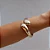 BRACELETE MADALENA GOTAS GOLD - Imagem 1