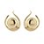Brinco Frontal Esfera Centro Dourado - Imagem 1