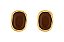 BRINCO RESINA MARROM GOLD - Imagem 1