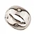 Pulseira Maxi Bracelete com Strass Prateado - Imagem 1