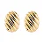 Brinco Oval Espiral Dourado - Imagem 1