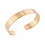 Pulseira Bracelete Aberto Liso Dourado - Imagem 1
