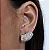Brinco Ear cuff Inteiro Cravejado Dourado - Imagem 2