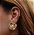 Piercing Duplo Linhas Lisas Dourado (par) - Imagem 2