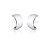 BRINCO EAR HOOK ABAULADO E CURVO BANHADO A RÓDIO - Imagem 1