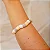 Pulseira Bracelete Ondas com Detalhes Coloridos Dourado - Imagem 1