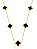 COLAR TREVO PRETO GOLD - Imagem 1