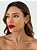 Conjunto Colar e Brinco Gota Lisa - Imagem 2