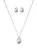 Conjunto Colar e Brinco Gota Lisa - Imagem 1