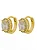 Brinco Argola Com Oval de Cristal - Imagem 1