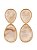 Brinco Forma Gota Resinada - Bege - Imagem 1