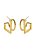 BRINCO ARGOLA ORGANICA GOLD - Imagem 1