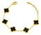 Pulseira 5 Trevos Aço - Imagem 1