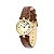 Relógio Feminino Redondo Vintage Amber Pulseira Croco Marrom e Caixa Dourada com Números Romanos na internet Relógio Feminino Redondo Vintage Amber Pulseira Croco Marrom e Caixa Dourada com Números Romanos - Imagem 2