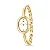 Relógio Bracelete Feminino Oval Louvre Dourado - Imagem 2