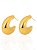 BRINCO ARGOLA GOTA GOLD - Imagem 1