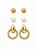 TRIO DE BRINCO DESIGN LISA - Imagem 1