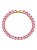 Pulseira riviera ovais cristal rosa - Imagem 1