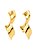 Brinco Forma Curva Gold - Imagem 1