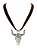 Choker Courinho Design Cowgirl - Marrom - Imagem 1