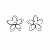 BRINCO FLOR COM PEROLA - Imagem 1