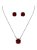 CONJUNTO PEDRA QUADRADA CRAVEJADA- PINK - Imagem 1
