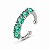 Piercing Design Cristais - VERDE CLARO - Imagem 1