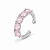 Piercing Design Cristais - ROSA CLARO - Imagem 1