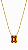 COLAR PEDRA MARROM GOLD - Imagem 1