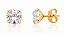Brinco Ponto De Luz 8mm Gold - Imagem 1