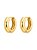 Brinco Argola Design Oval gold - Imagem 1