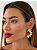 Brinco Design Meia Petalas GOLD - Imagem 2