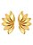 Brinco Design Meia Petalas GOLD - Imagem 1