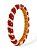 BRACELETE TORCIDO RESINADO- VERMELHO - Imagem 1